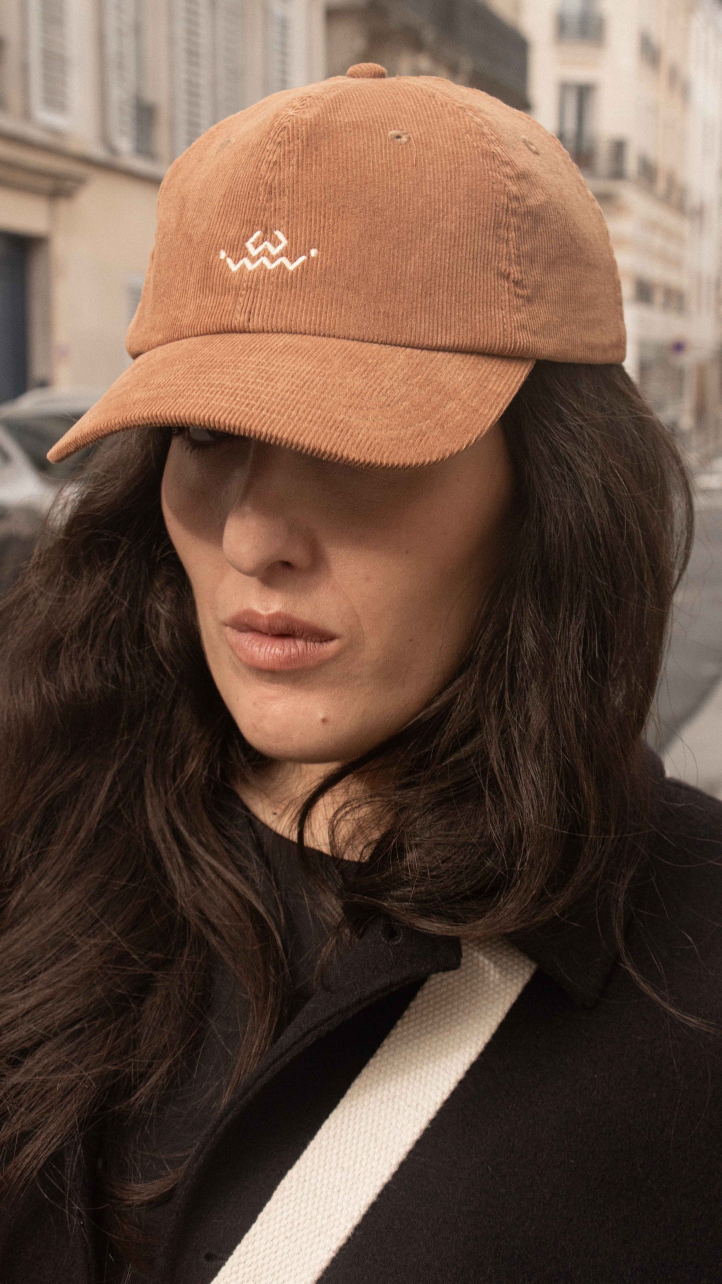 Casquette tara caramel - vue portee