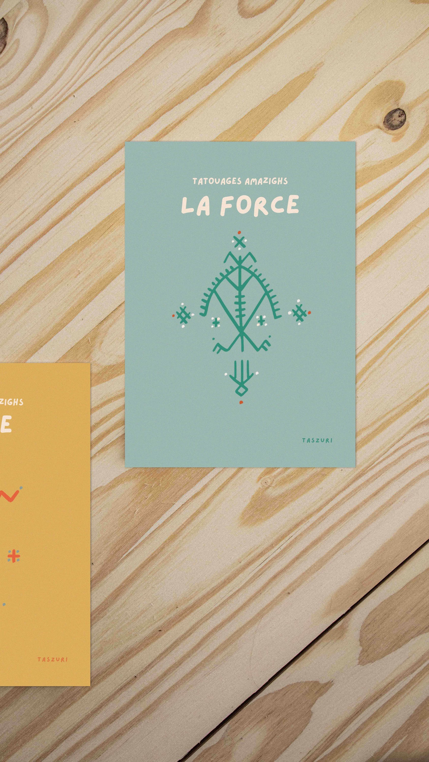 TIDMI - Affiche tatouage amazigh - A4 - force