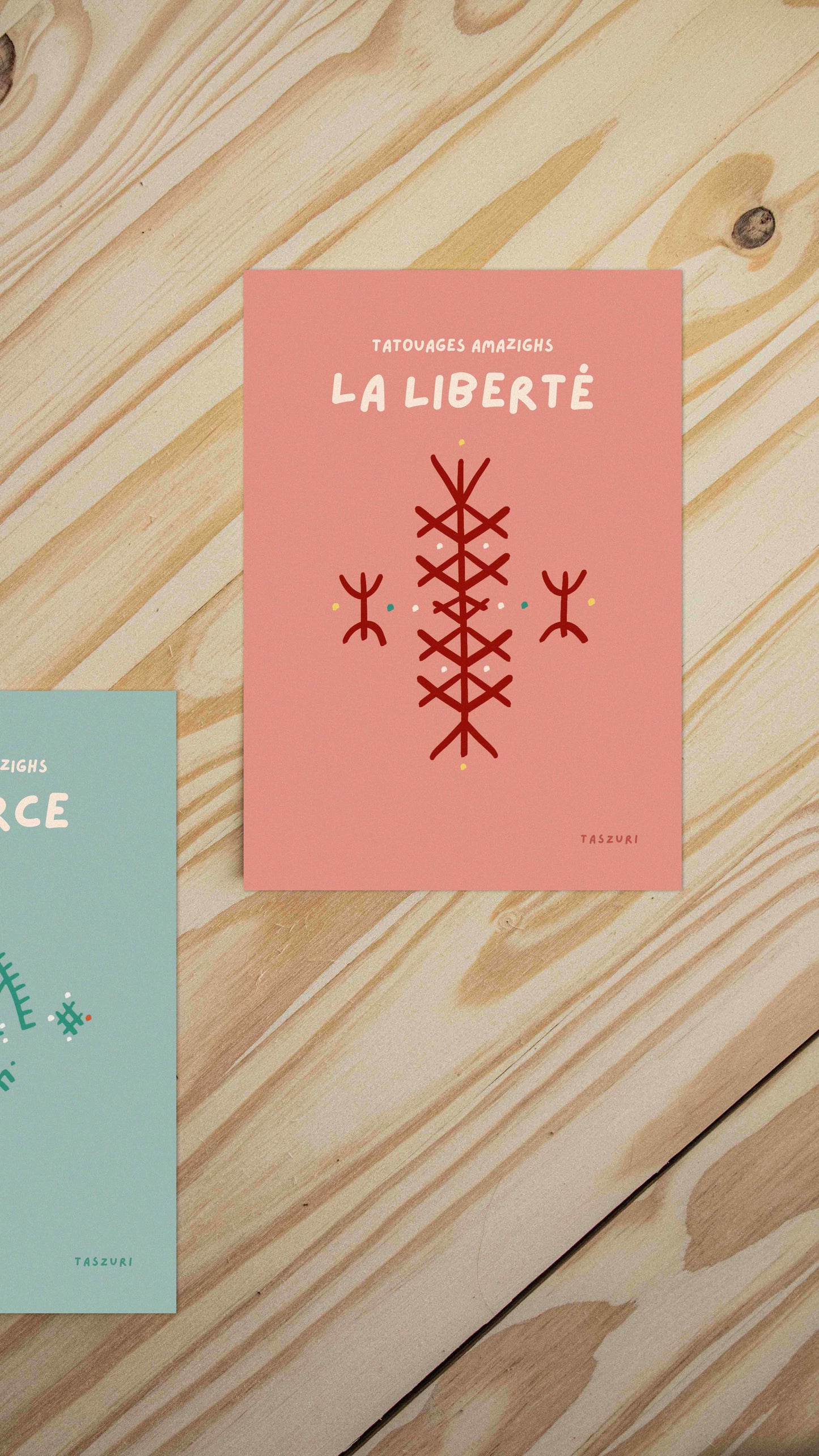 TIDMI - Affiche tatouage amazigh - A4 - liberté