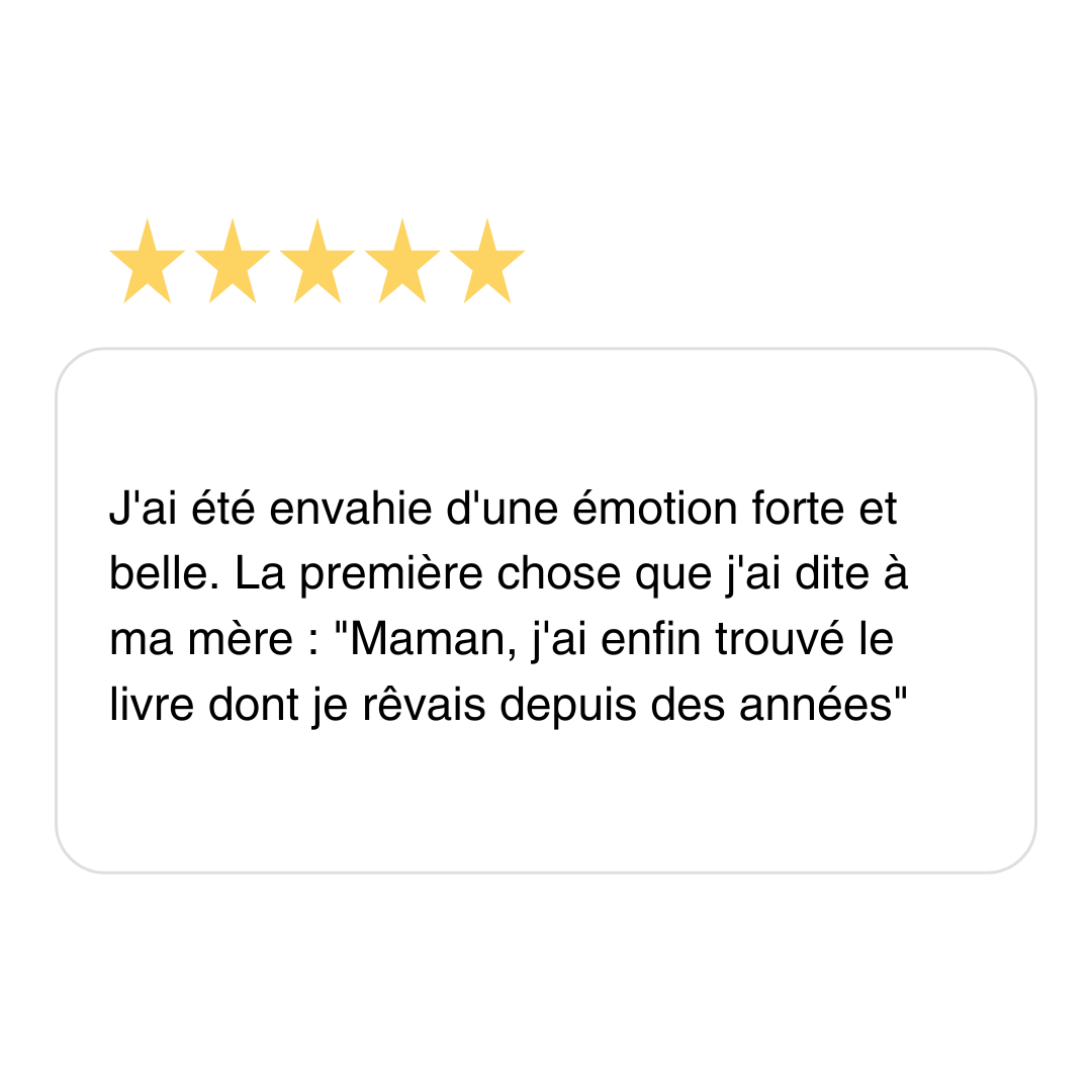Avis sur les livres de Taszuri - "J'ai été envahie d'une émotion forte et belle"