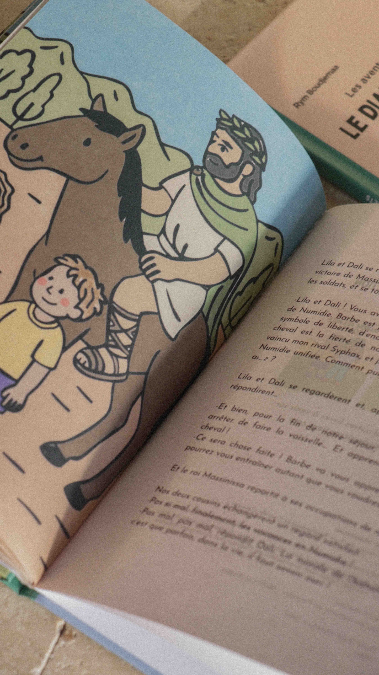 LIVRE - Le cheval du roi Massinissa - Les aventures de Lila et Dali