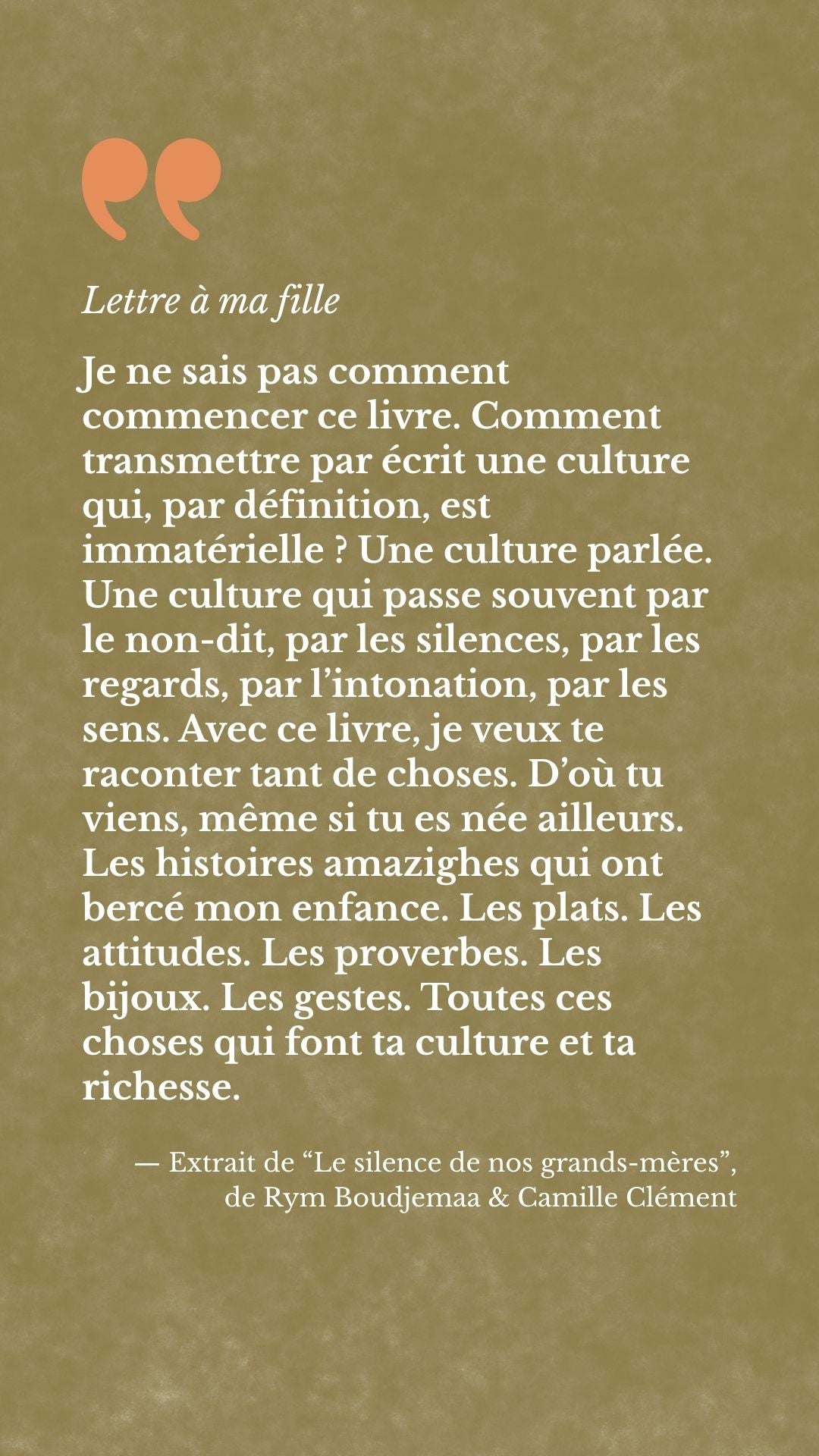LIVRE - Le silence de nos grands-mères