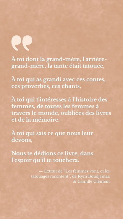 LIVRE - Les femmes vont, et les tatouages racontent