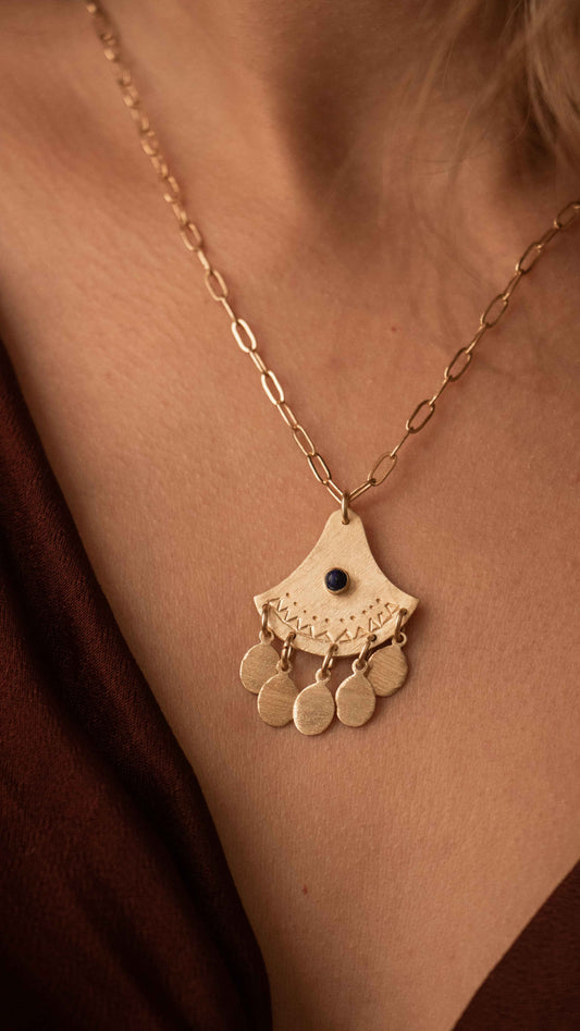 Collier KELLA - bleu lapis lazuli