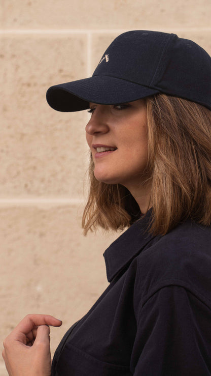 DAMYA - Casquette bleu marine
