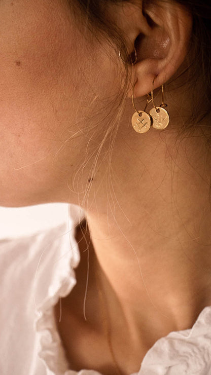 Boucles d'oreilles TALALIT - symbole de naissance