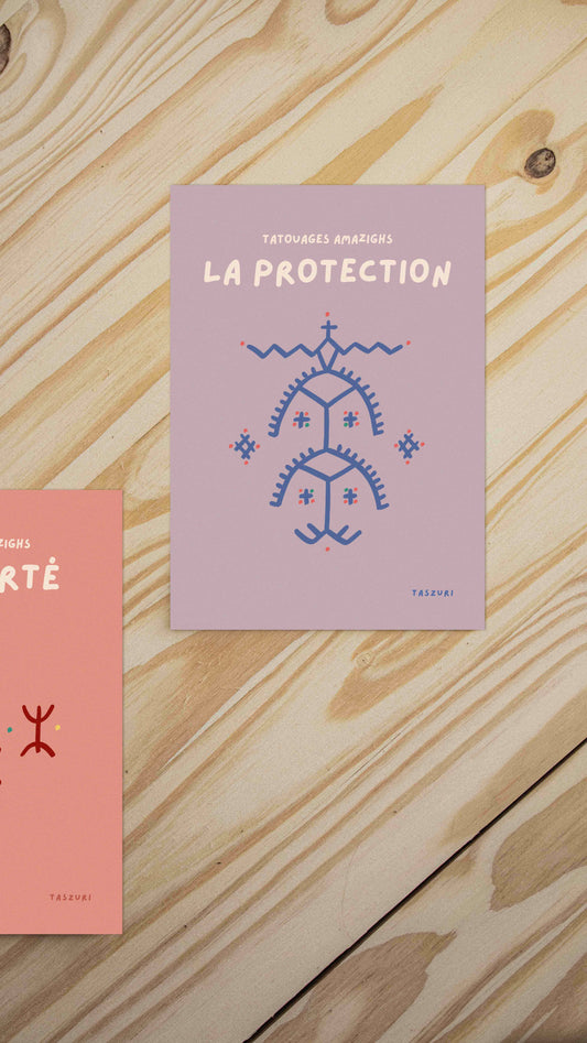 TIDMI - Affiche tatouage amazigh - A4 - protection