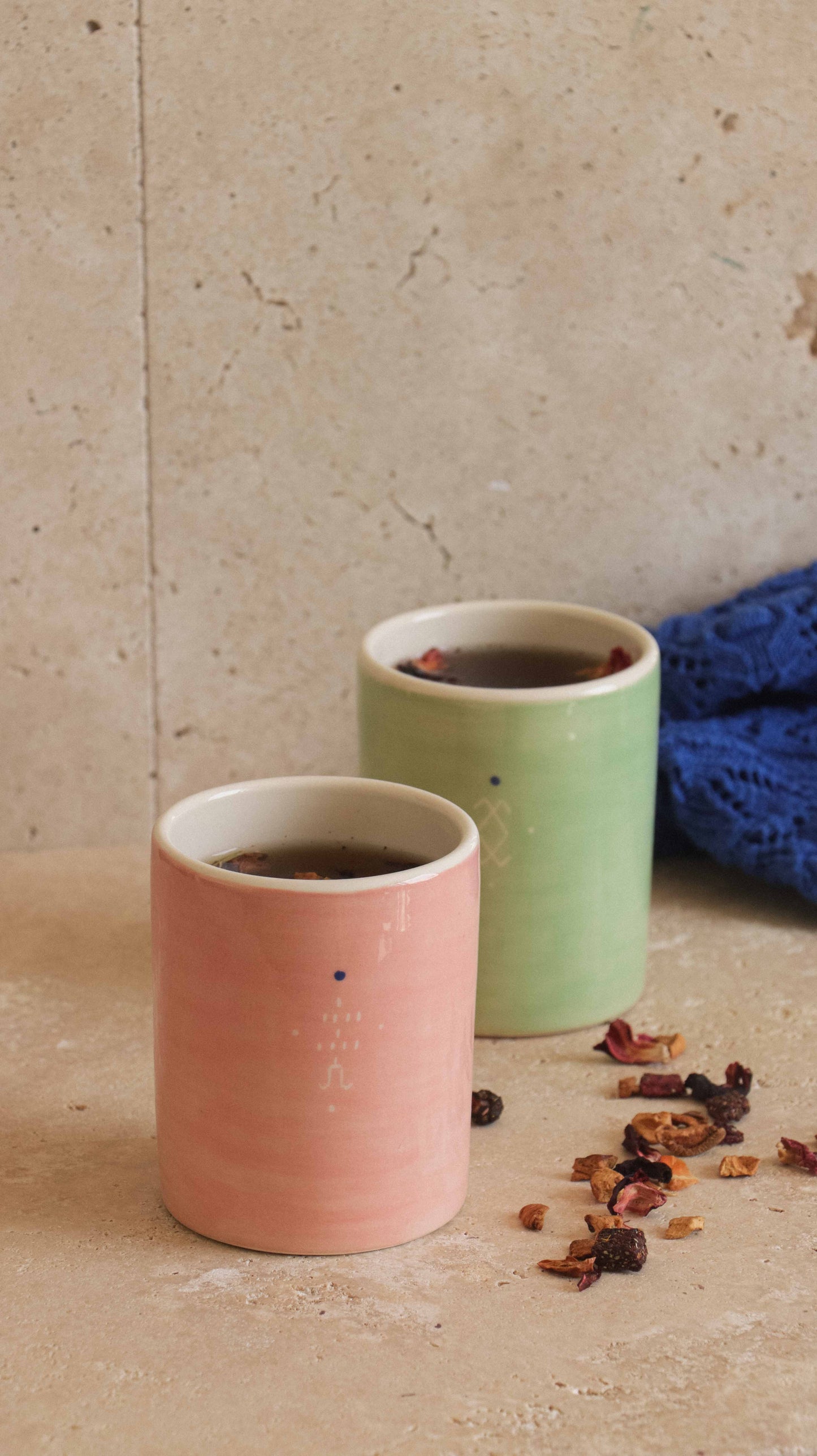 RIF - Mug en céramique artisanal pêche
