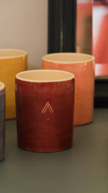 RIF - Mug en céramique artisanal cerise