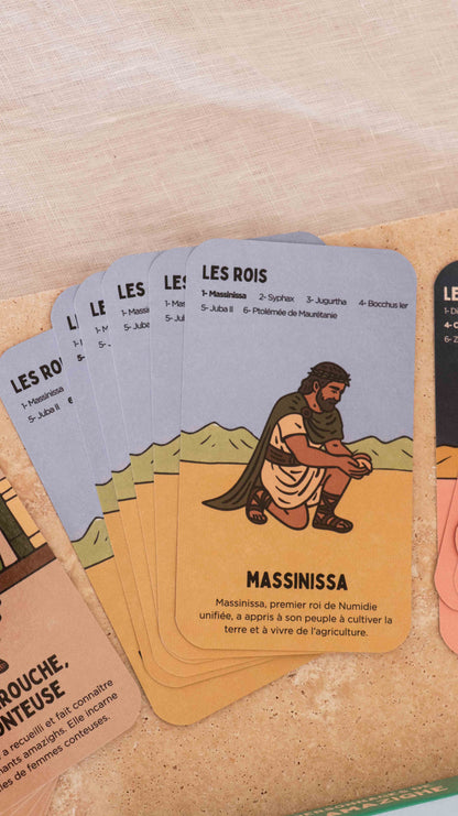 Jeu de 7 familles 7 à 99 ans - Les grands personnages de l'Histoire amazighe