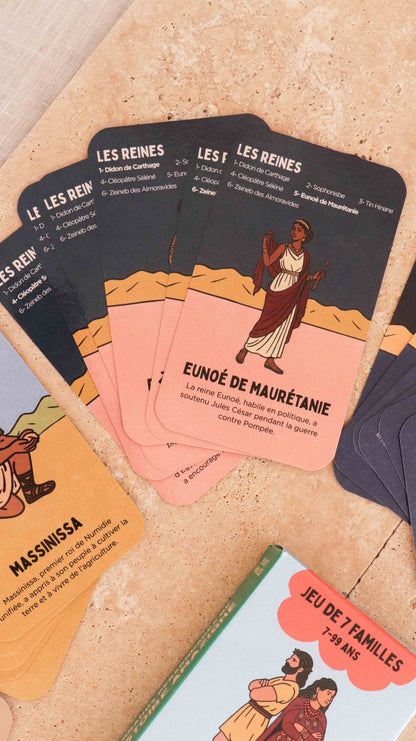 Jeu de 7 familles 7 à 99 ans - Les grands personnages de l'Histoire amazighe