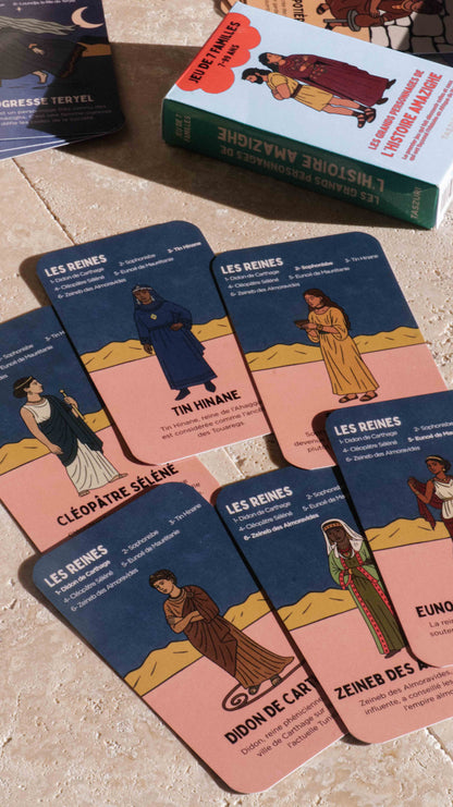 Jeu de 7 familles 7 à 99 ans - Les grands personnages de l'Histoire amazighe