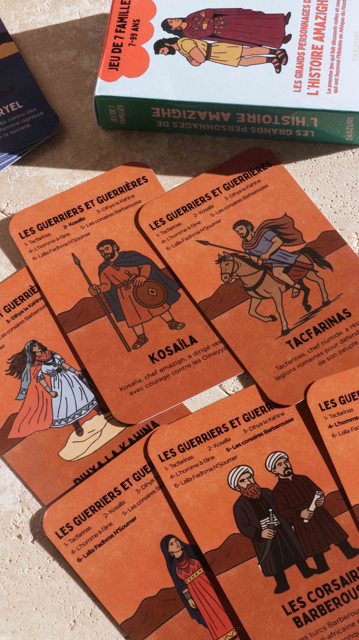 Jeu de 7 familles 7 à 99 ans - Les grands personnages de l'Histoire amazighe