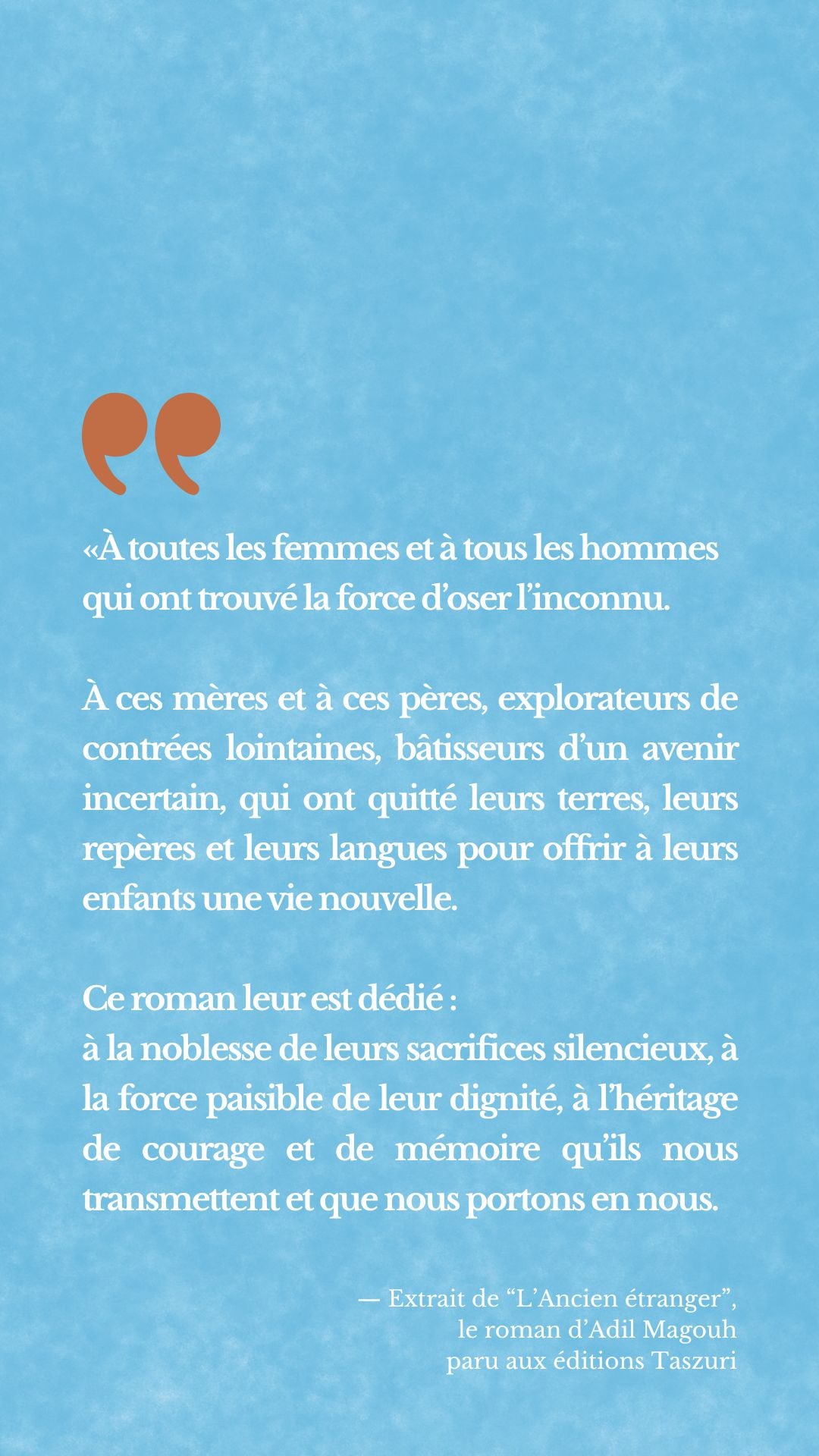 ROMAN - L'Ancien étranger - Adil Magouh (livraison fin août)